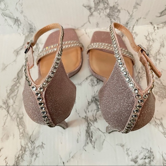 Steve Madden Collette Stiletto Pink Blush Glitter - Picture 9 of 11